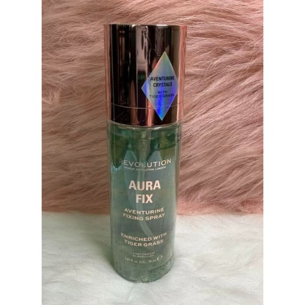 Revolution Aura Fix Aventurine Fixing Spray • Tiger Grass Cica • New